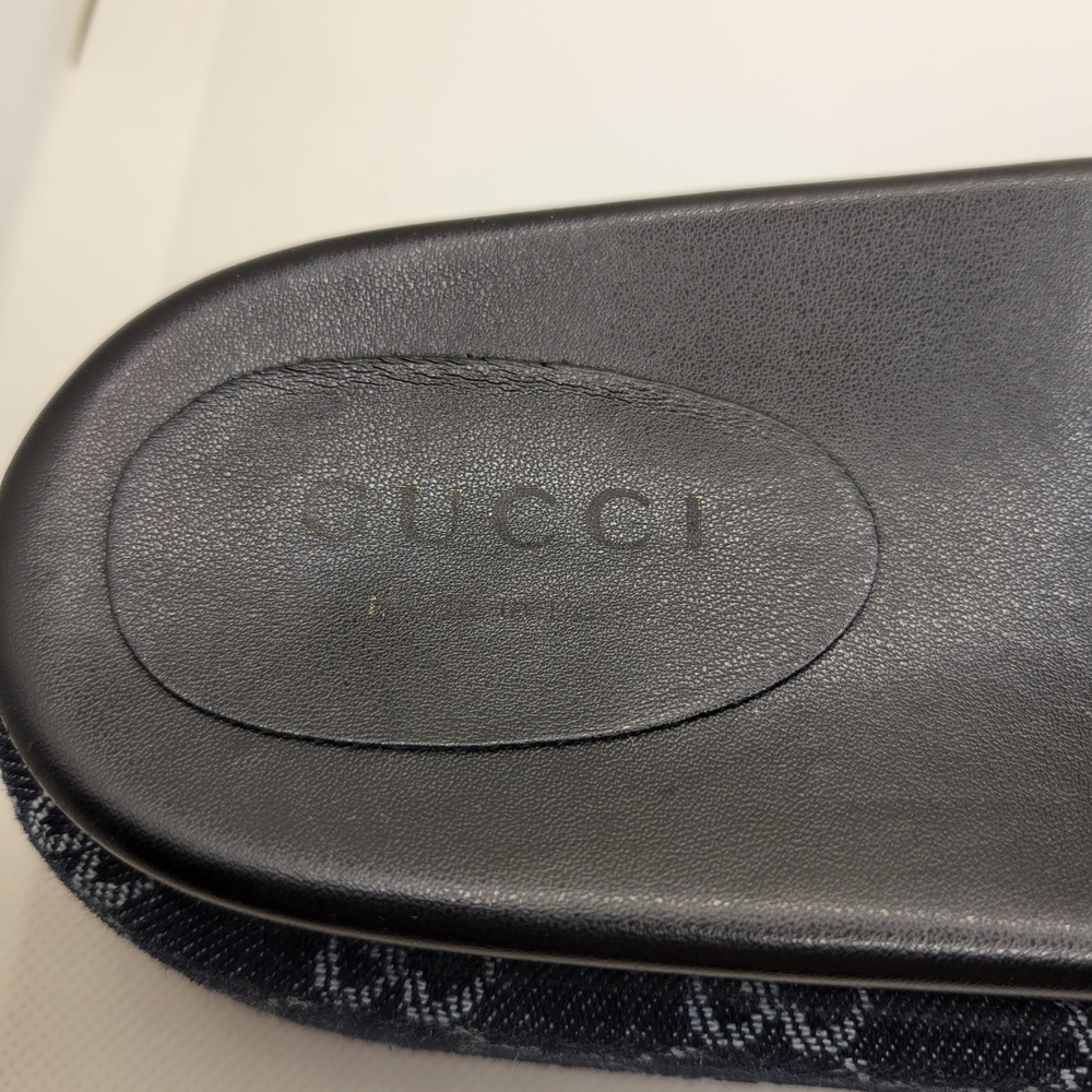 Gucci Women's Angelina Platform Slude Sandals GG Denim Size 42/10.5 US - Picture 5 of 15